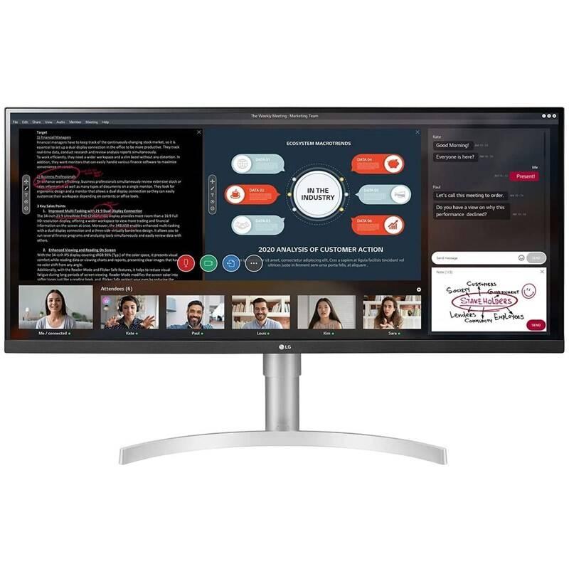 Monitor LG 34WN650 černý bílý