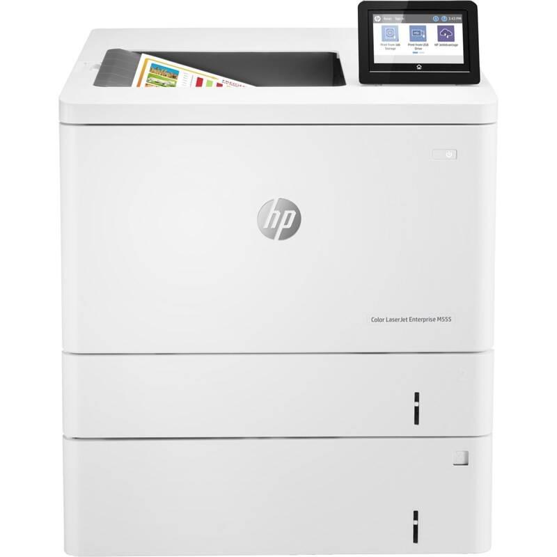Tiskárna laserová HP Color LaserJet Ent M555x bílá barva