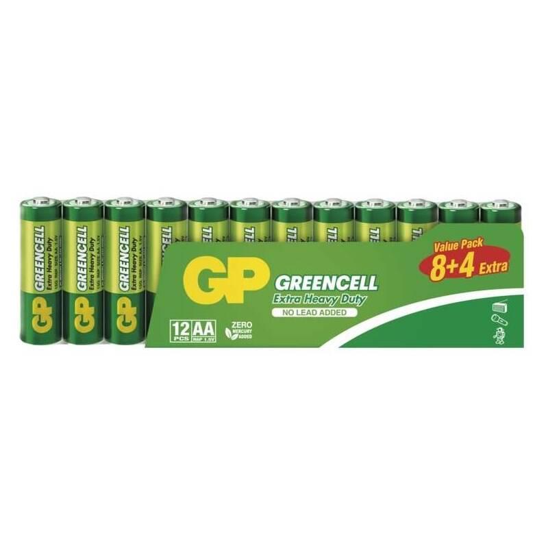 Baterie zinkochloridová GP Greencell AA ,