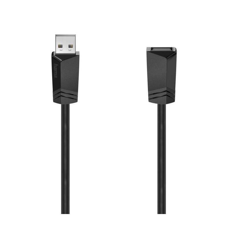 Kabel Hama USB, prodlužovací, 1,5m černý, Kabel, Hama, USB, prodlužovací, 1,5m, černý