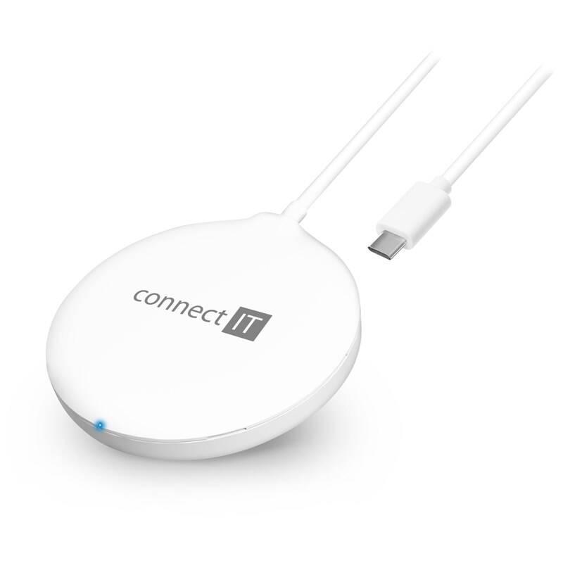 Bezdrátová nabíječka Connect IT MagSafe, 15W bílá