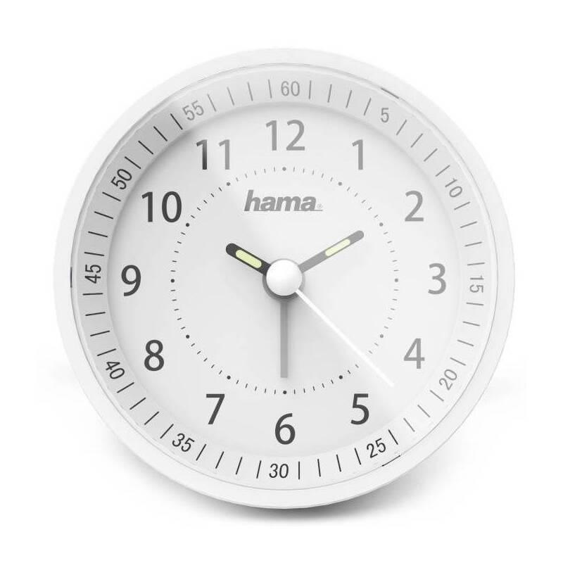 Budík Hama Roundly bílý