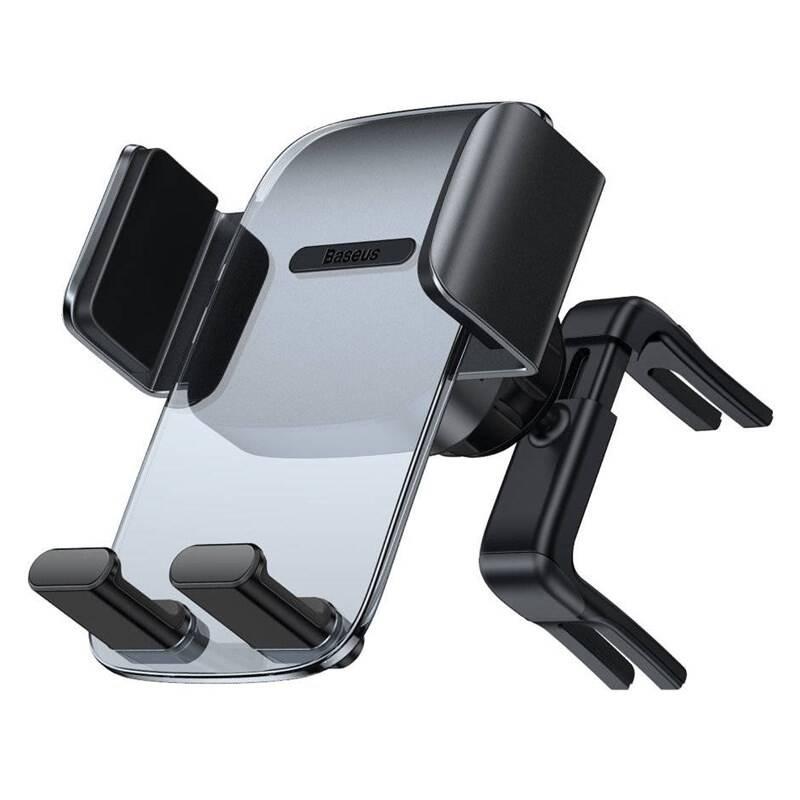 Držák na mobil Baseus Easy Control Clamp, do kulaté ventilační mřížky černý