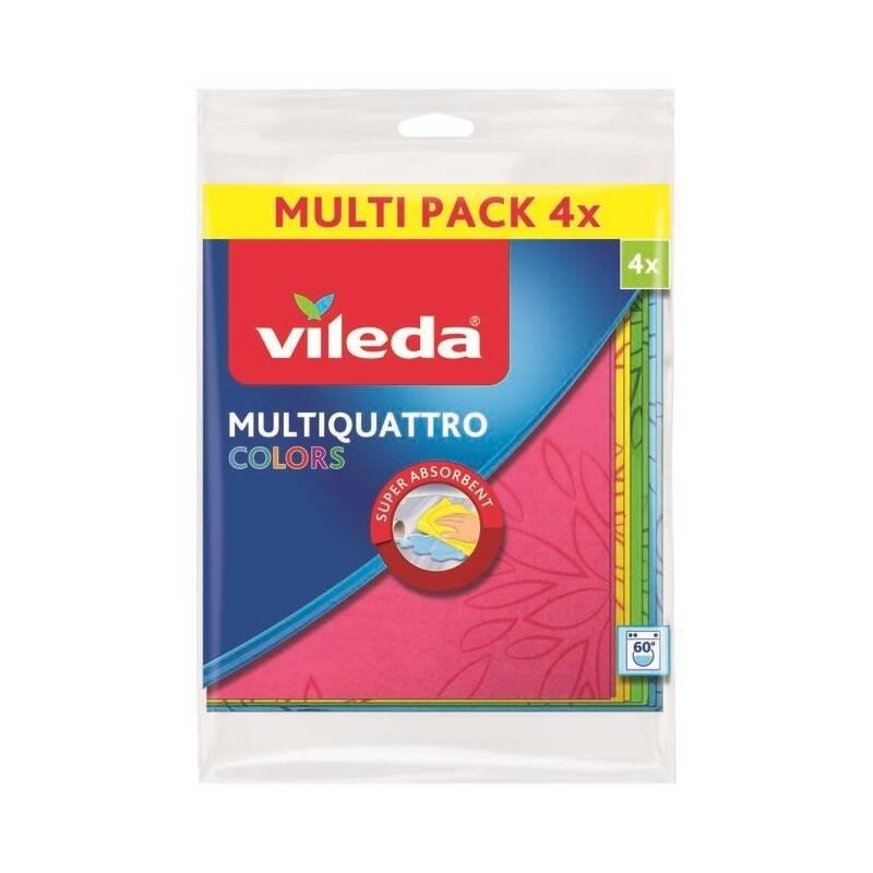 Hadřík Vileda Multiquattro Colors, 4 ks