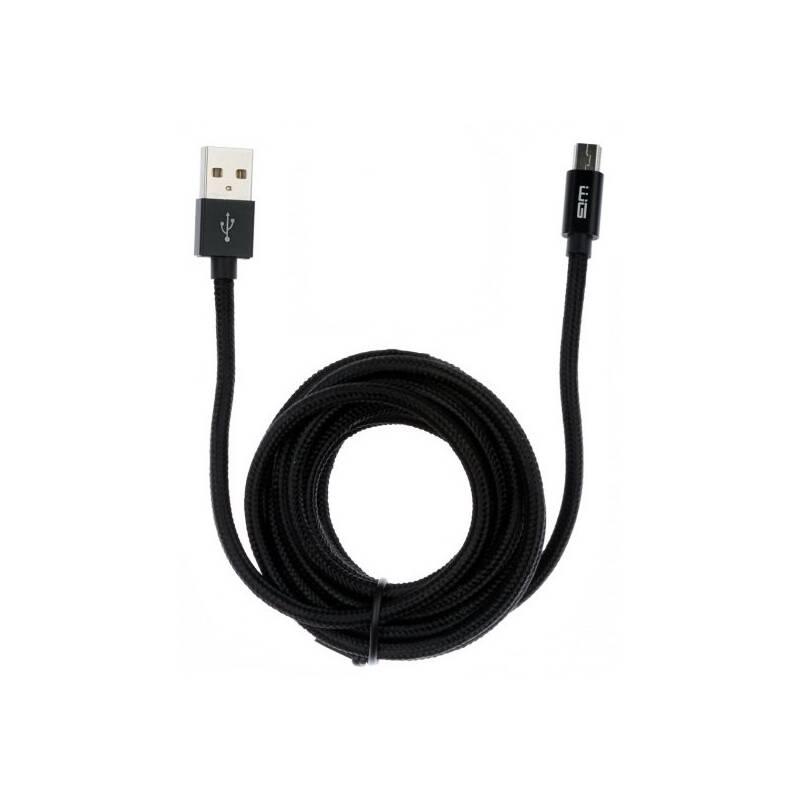 Kabel WG USB Micro USB, 3m černý
