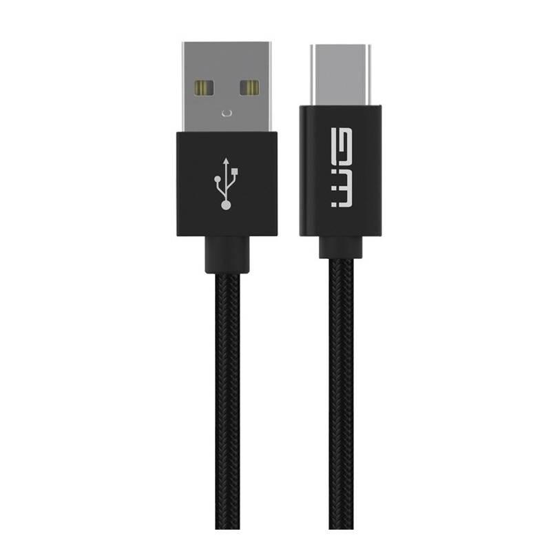 Kabel WG USB USB-C, prodloužený konektor, 1m černý