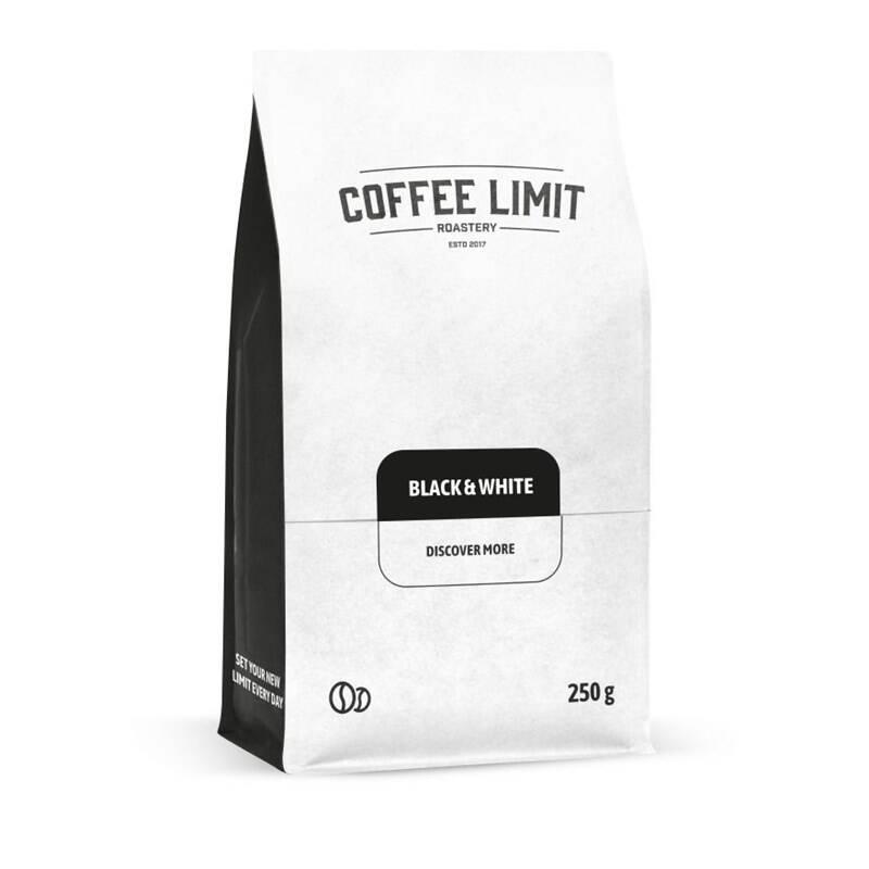 Káva zrnková COFFEE LIMIT Black & White 250 g, Káva, zrnková, COFFEE, LIMIT, Black, &, White, 250, g