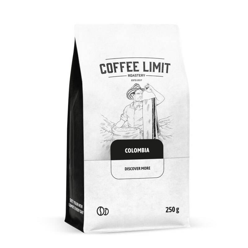 Káva zrnková COFFEE LIMIT Colombia Supremo 250 g, Káva, zrnková, COFFEE, LIMIT, Colombia, Supremo, 250, g