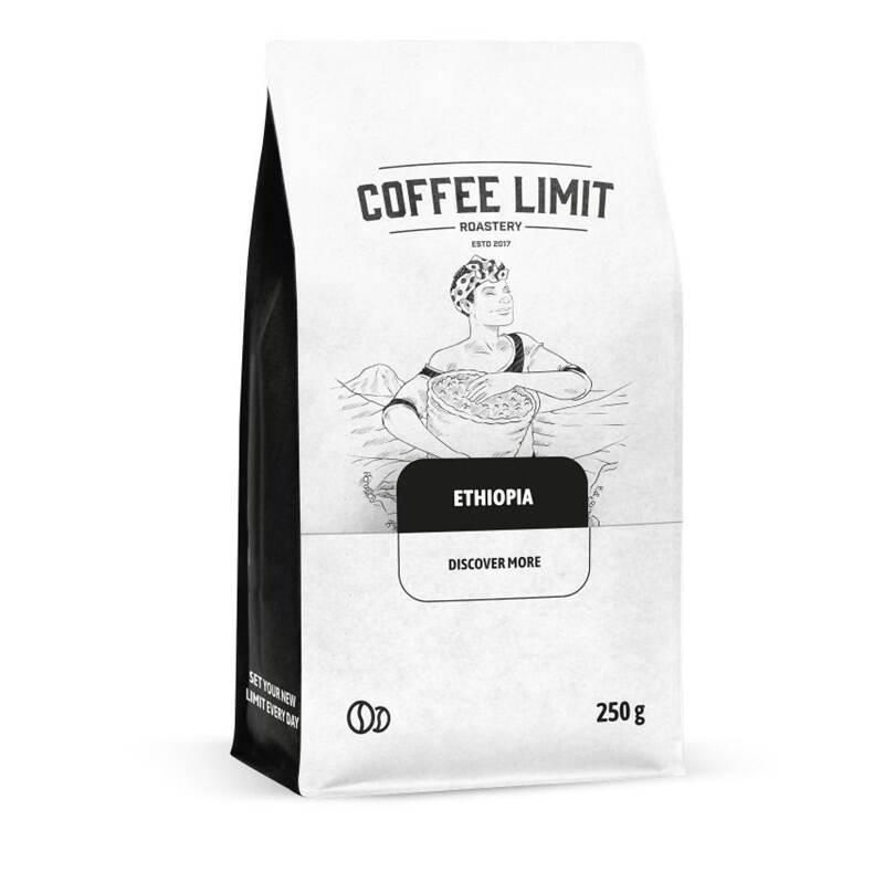 Káva zrnková COFFEE LIMIT Etiophia Sidamo 250 g FILTR, Káva, zrnková, COFFEE, LIMIT, Etiophia, Sidamo, 250, g, FILTR