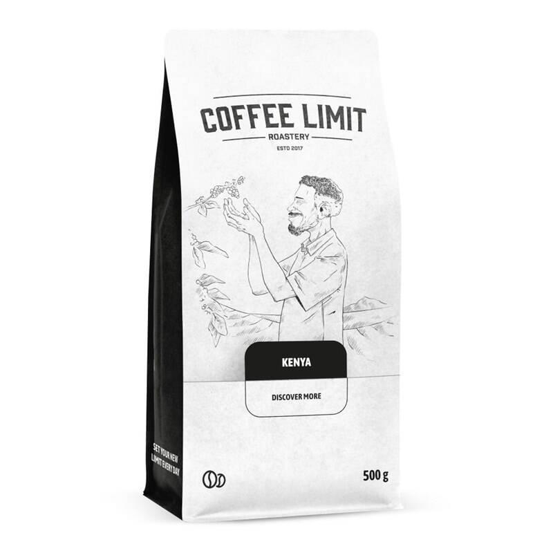 Káva zrnková COFFEE LIMIT Kenya Mount Selection 500 g, Káva, zrnková, COFFEE, LIMIT, Kenya, Mount, Selection, 500, g