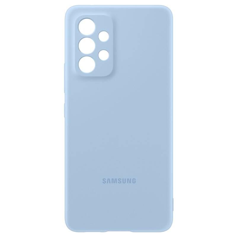 Kryt na mobil Samsung Silicon Cover na Galaxy A53 5G modrý