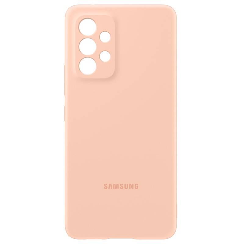 Kryt na mobil Samsung Silicon Cover na Galaxy A53 5G - peach