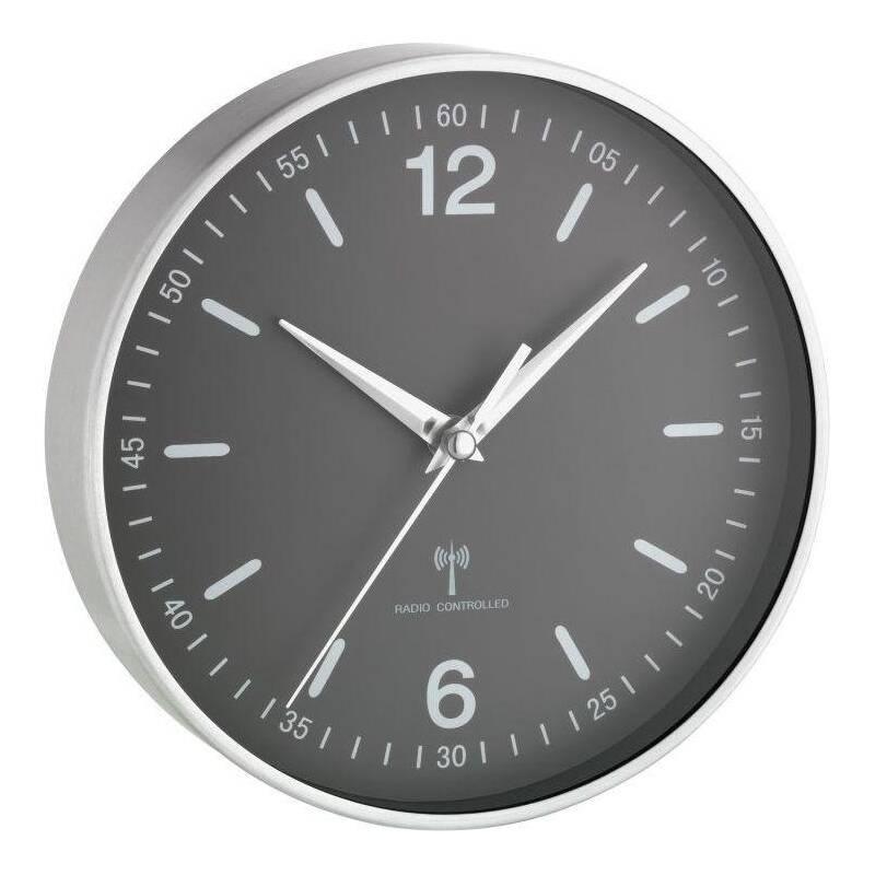 Nástěnné hodiny TFA 60.3503.10 stříbrné, Nástěnné, hodiny, TFA, 60.3503.10, stříbrné