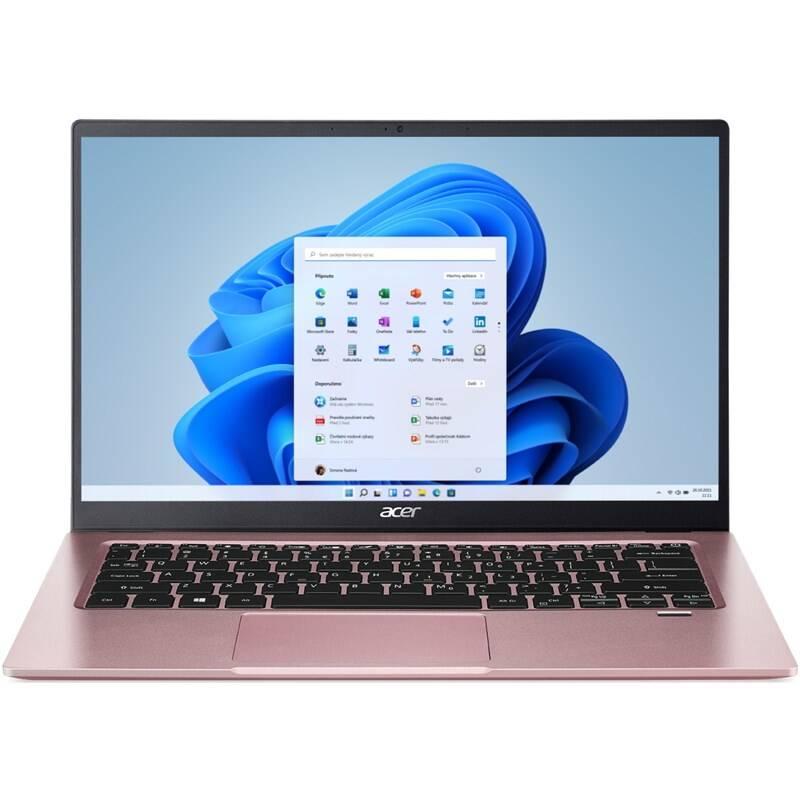Notebook Acer Swift 1 Microsoft 365 pro jednotlivce růžový