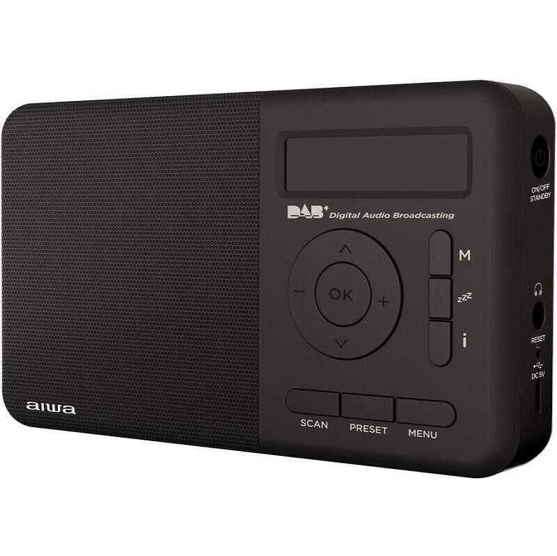 Radiopřijímač s DAB AIWA RD-40DAB černý