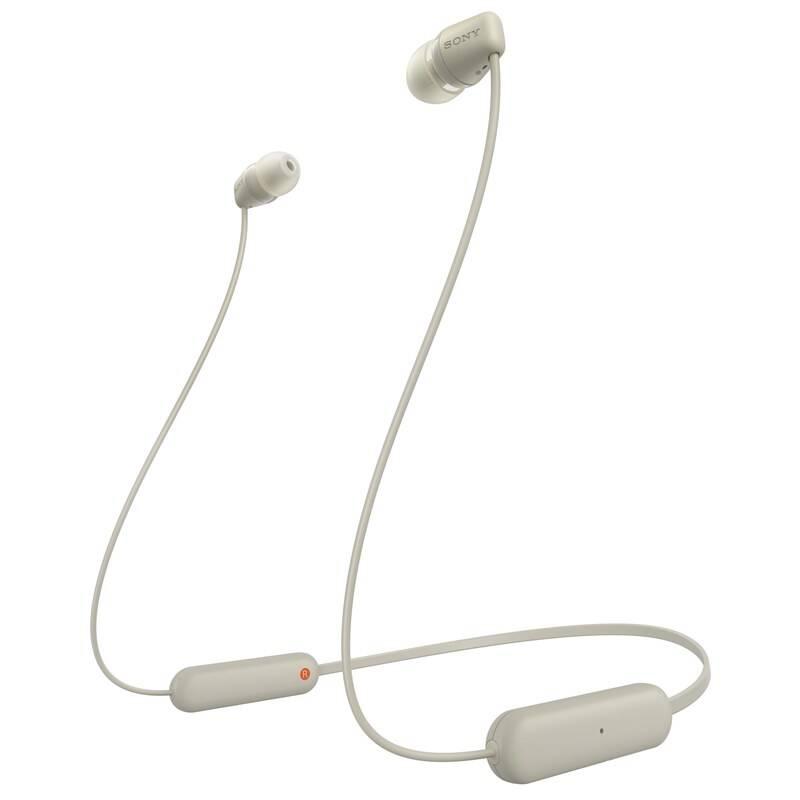 Sluchátka Sony WI-C100 šedá, Sluchátka, Sony, WI-C100, šedá