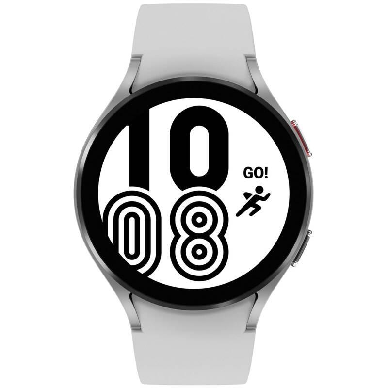 Chytré hodinky Samsung Galaxy Watch4 44mm LTE stříbrné