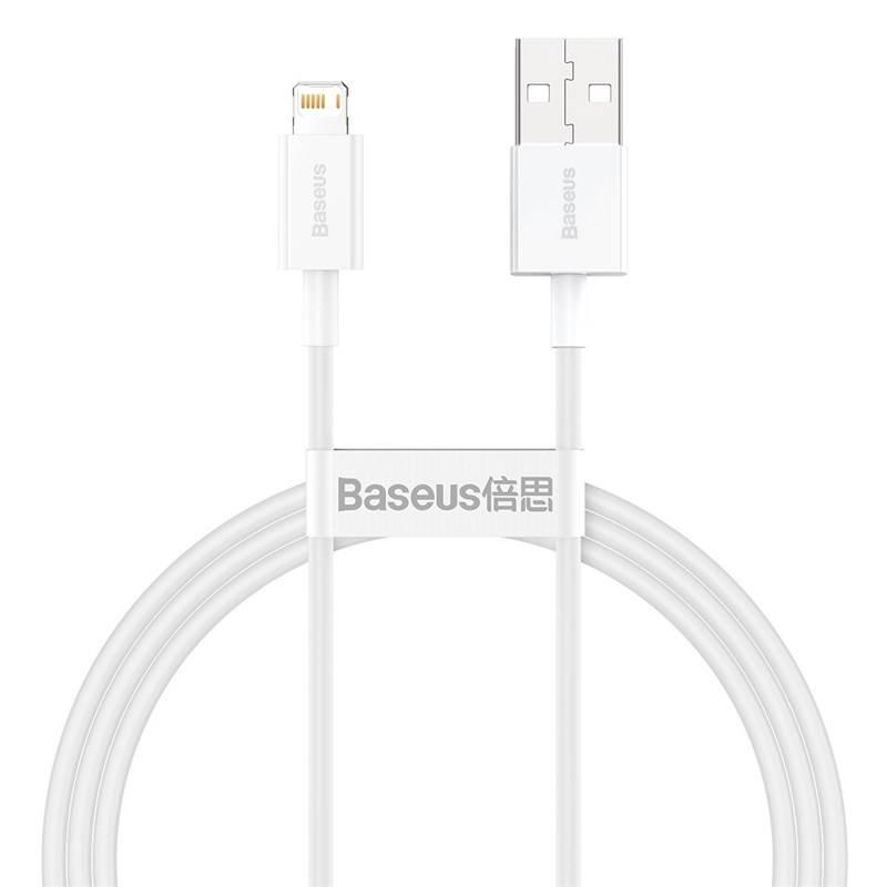 Kabel Baseus Superior Series USB Lightning 2.4A 1m bílý