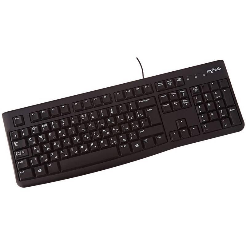 Klávesnice Logitech K120, RU layout černá