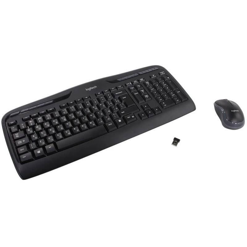 Klávesnice s myší Logitech Wireless Combo MK330, RU layout černá