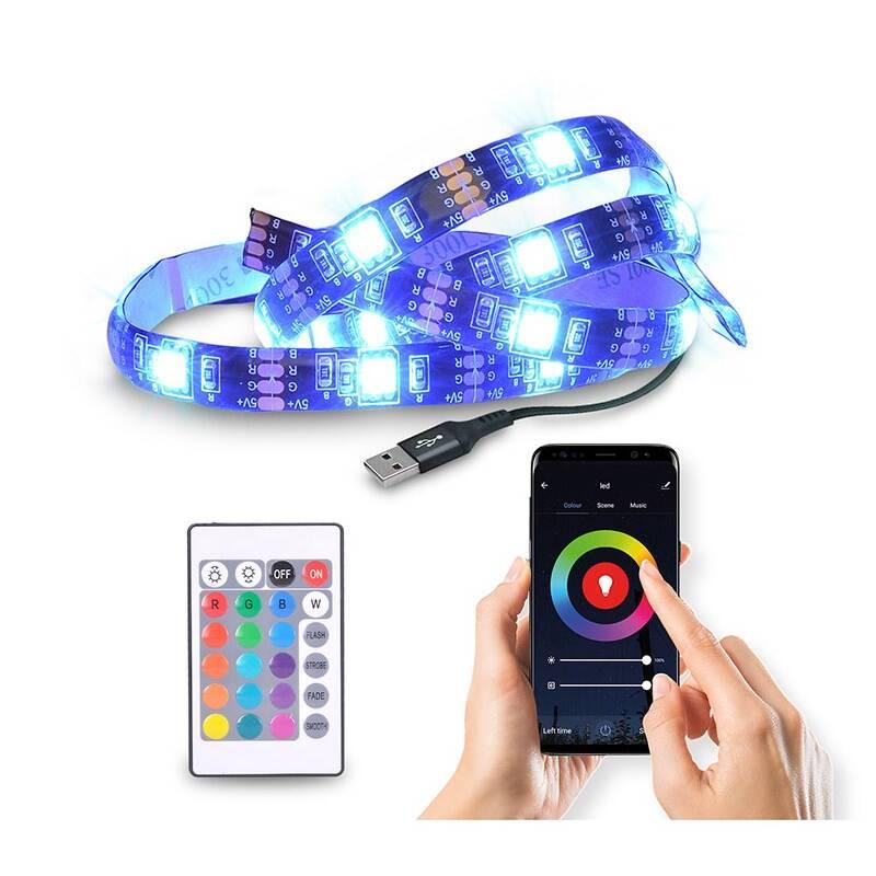 LED pásek Solight WIFI smart RGB pásek pro TV, 4x50cm, USB, LED, pásek, Solight, WIFI, smart, RGB, pásek, pro, TV, 4x50cm, USB