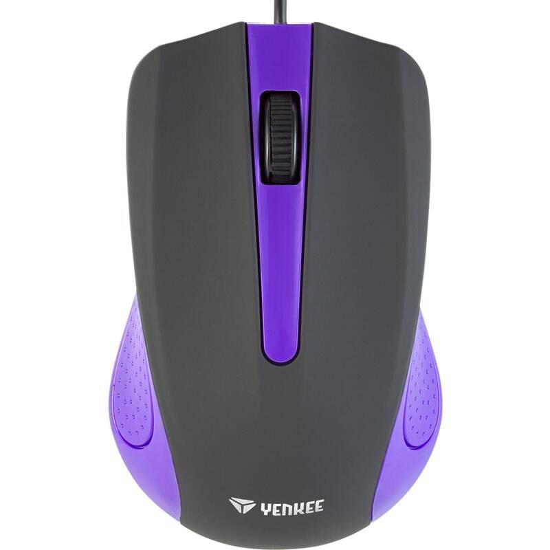 Myš YENKEE YMS 1015PE USB Suva černá fialová