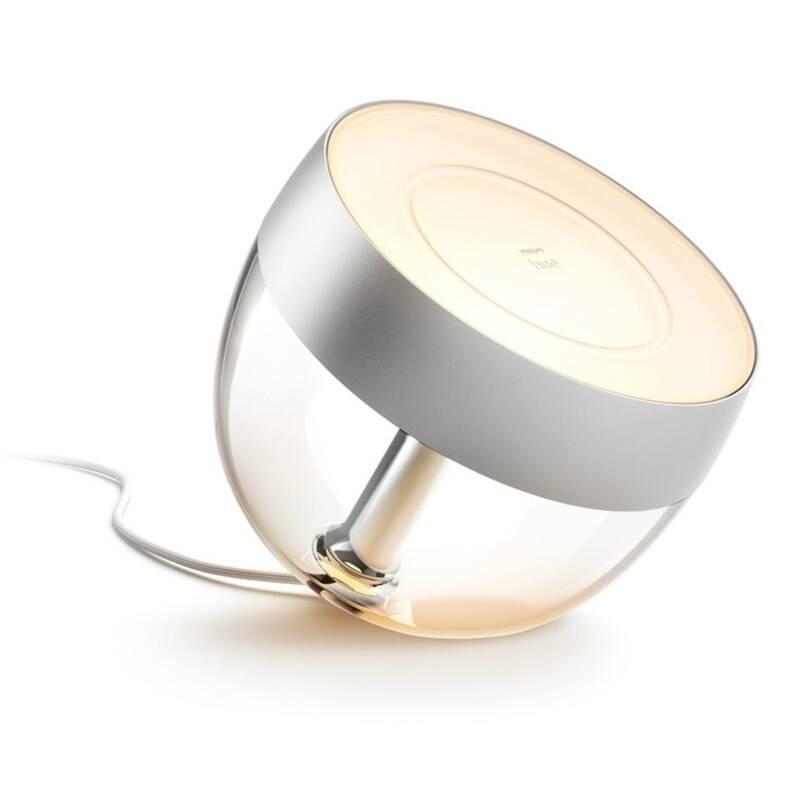 Stolní LED lampička Philips Hue Iris Silver Special Edition stříbrná