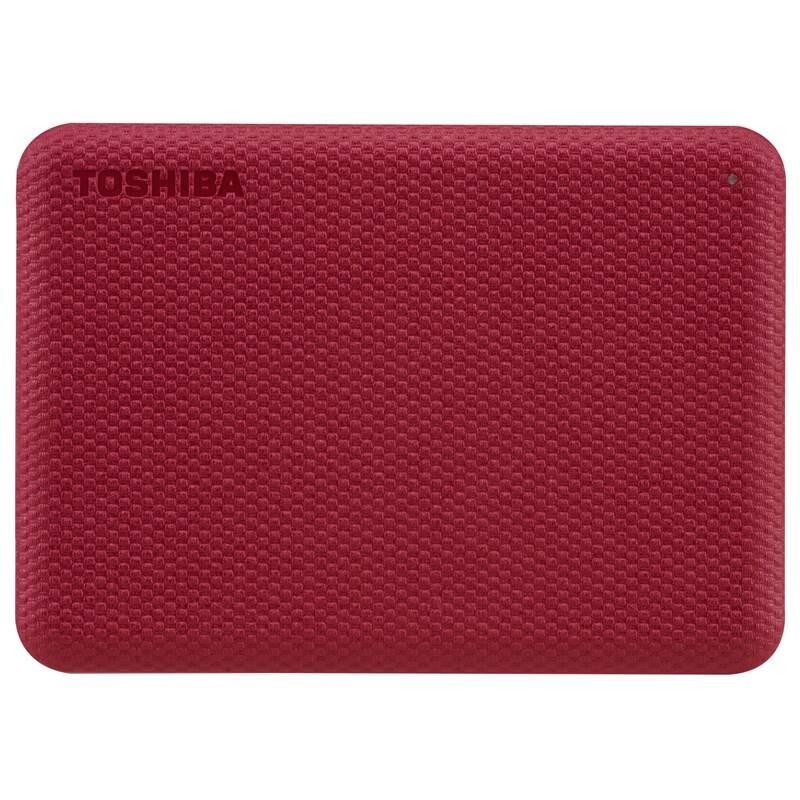 Externí pevný disk 2,5" Toshiba Canvio Advance 4TB, USB 3.2 Gen 1 červený