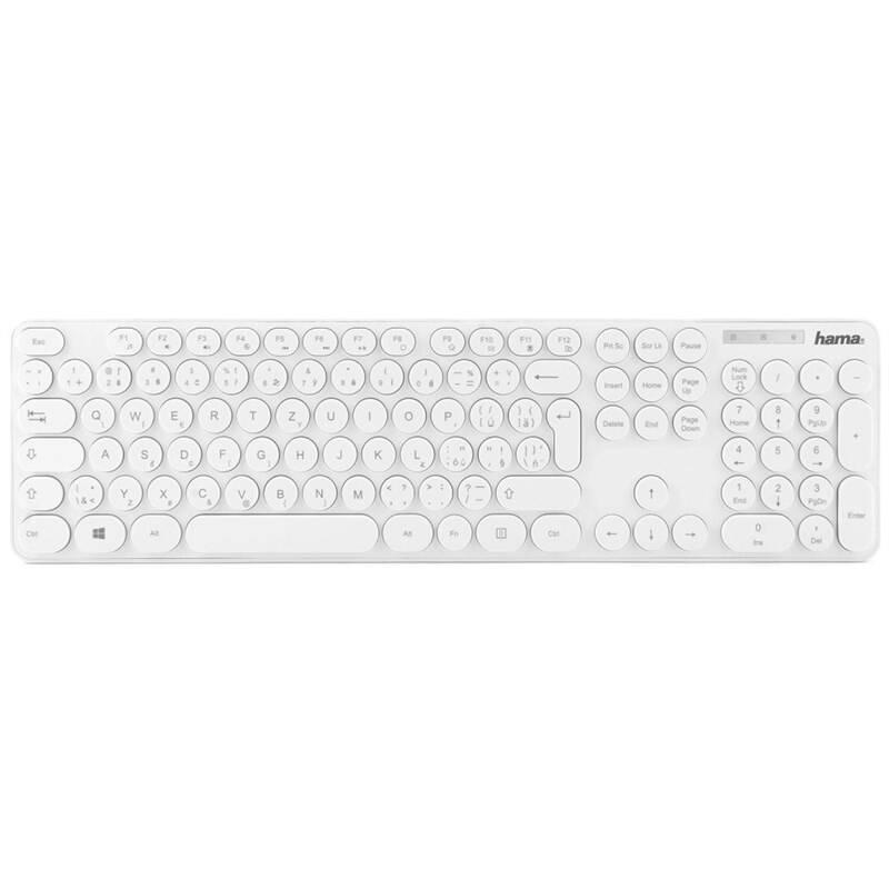 Klávesnice Hama KC-500, CZ SK bílá