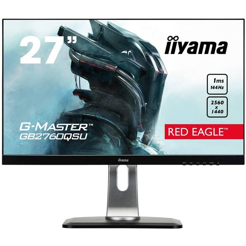 Monitor IIYAMA G-Master GB2760QSU-B1 černý, Monitor, IIYAMA, G-Master, GB2760QSU-B1, černý