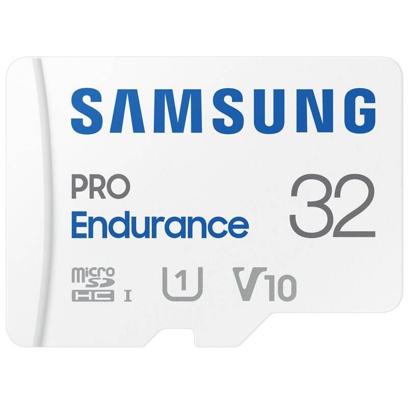 Paměťová karta Samsung MIcro SDHC Pro Endurance 32GB UHS-I U1 SD adaptér, Paměťová, karta, Samsung, MIcro, SDHC, Pro, Endurance, 32GB, UHS-I, U1, SD, adaptér