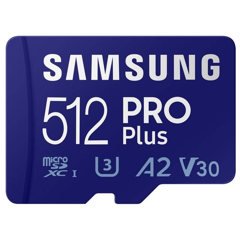 Paměťová karta Samsung Micro SDXC PRO 512GB UHSI-U3 USB adaptér