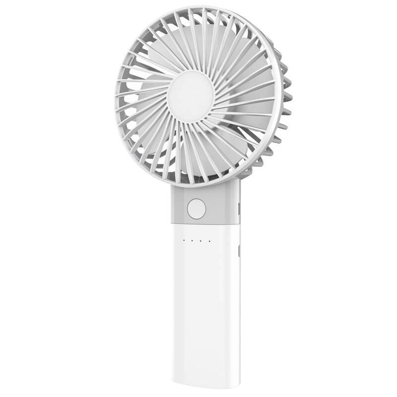 Ventilátor PLATINET Rechargeable Desk Fan 4000mAh Power Bank bílý