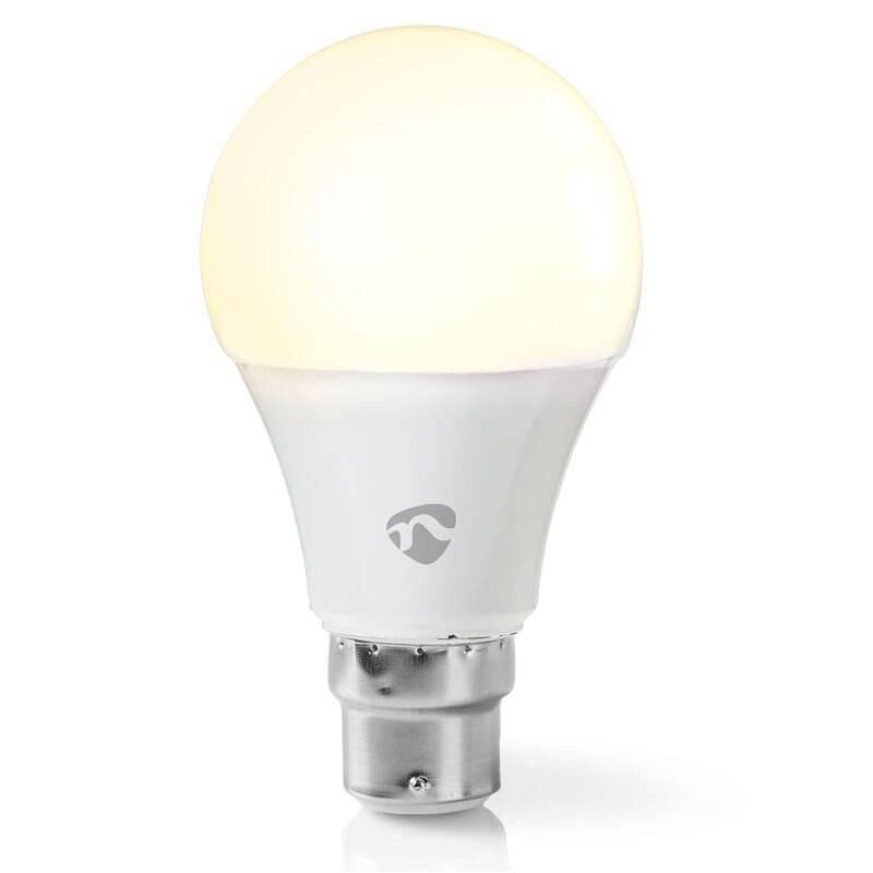 Chytrá žárovka Nedis SmartLife klasik, Wi-Fi, B22, 800 lm, 9 W, Teplá Bílá