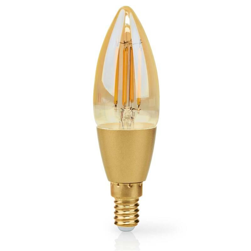 Chytrá žárovka Nedis SmartLife svíčka, Wi-Fi, E14, 470 lm, 4.9 W, Teplá Bílá, Chytrá, žárovka, Nedis, SmartLife, svíčka, Wi-Fi, E14, 470, lm, 4.9, W, Teplá, Bílá