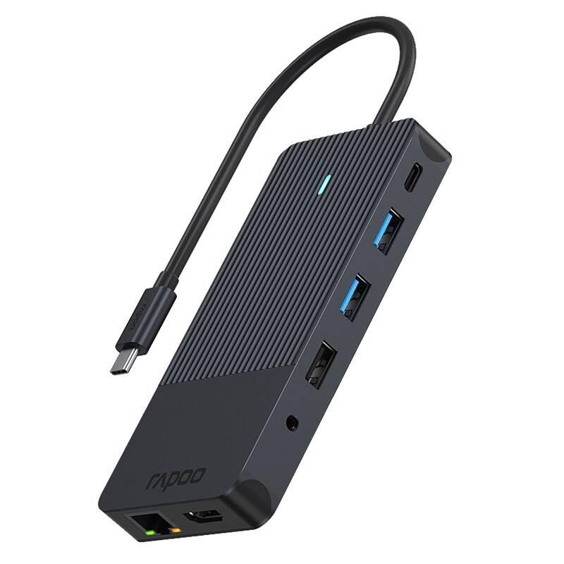 Dokovací stanice Rapoo 12-in-1 USB-C Multiport černá