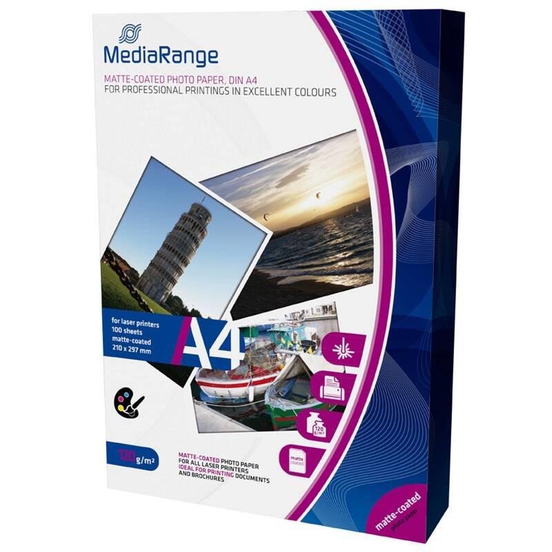 Fotopapír MediaRange A4 100 listů 120g