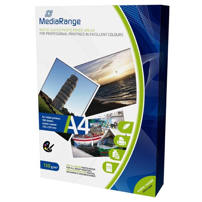 Fotopapír MediaRange A4 100 listů 130g