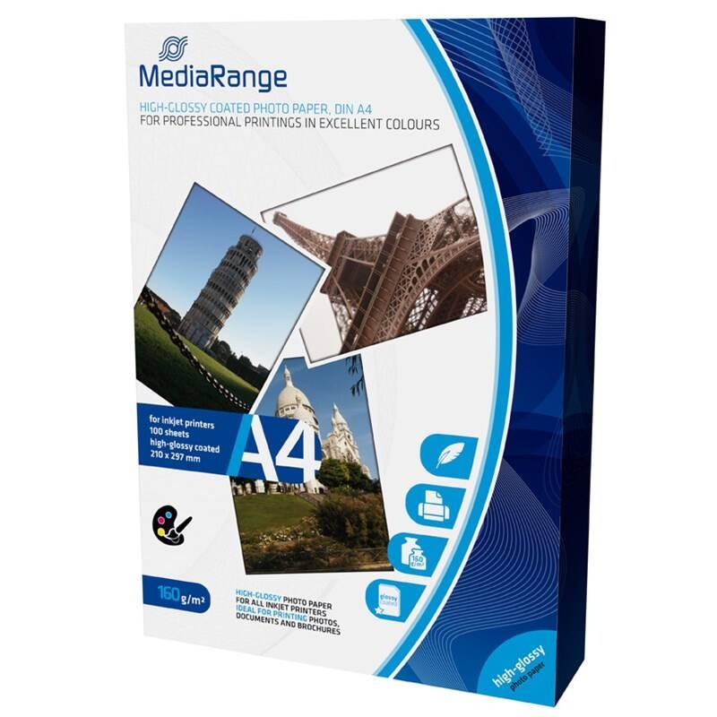 Fotopapír MediaRange A4 100 listů 160g