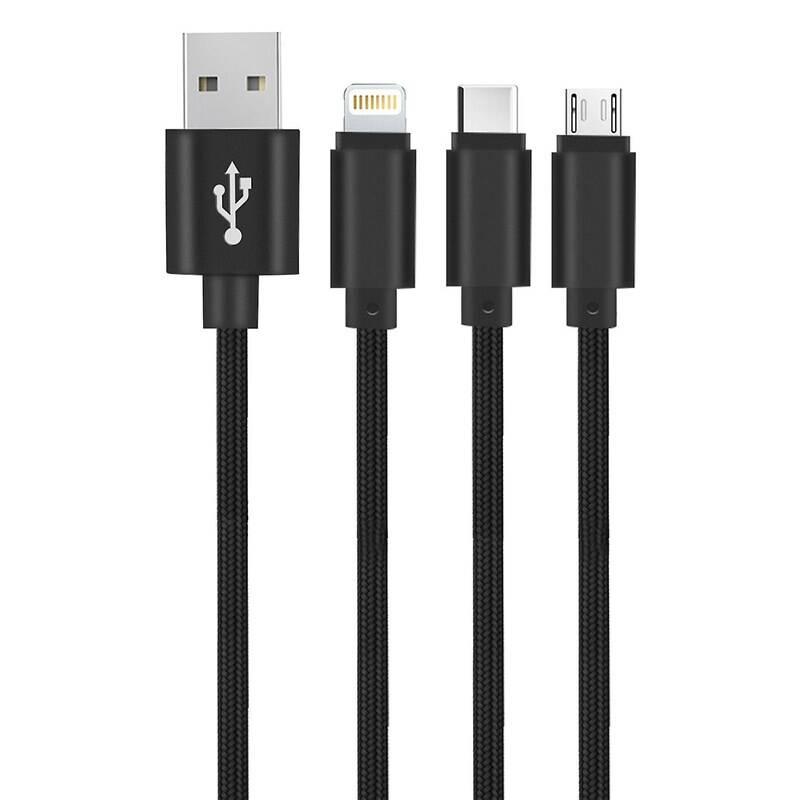 Kabel Setty 3v1 USB Micro USB,