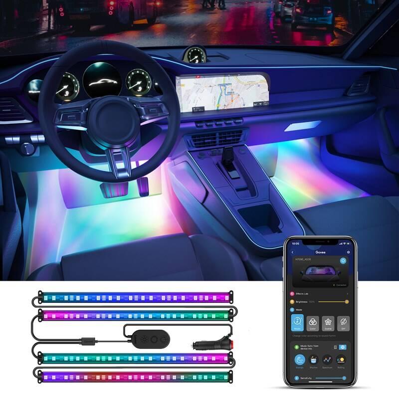 LED pásek Govee Smart do auta, 4 x 30cm, RGBIC, LED, pásek, Govee, Smart, do, auta, 4, x, 30cm, RGBIC