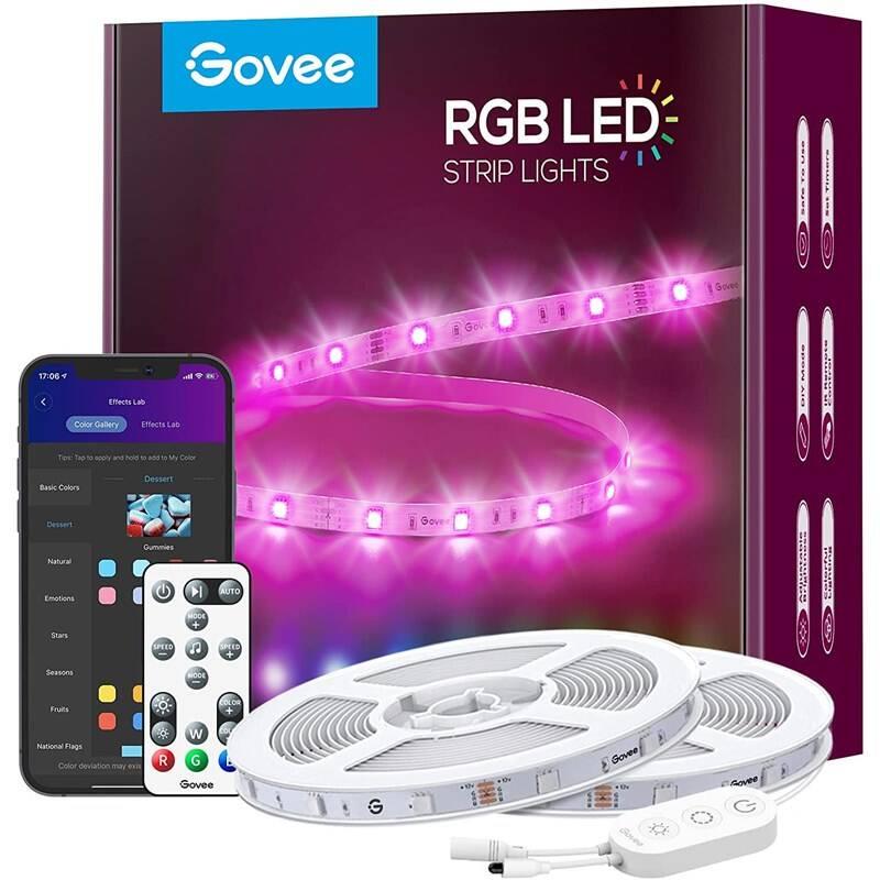 LED pásek Govee WiFi RGB Smart, 15m ovladač, LED, pásek, Govee, WiFi, RGB, Smart, 15m, ovladač