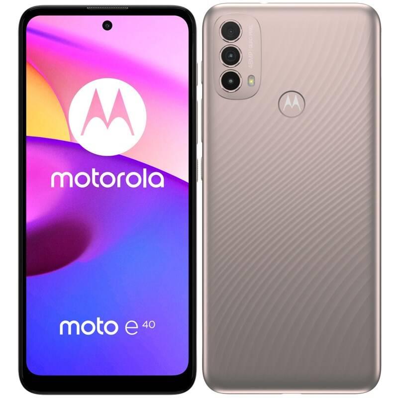 Mobilní telefon Motorola Moto E40 4GB 64GB - Pink Clay
