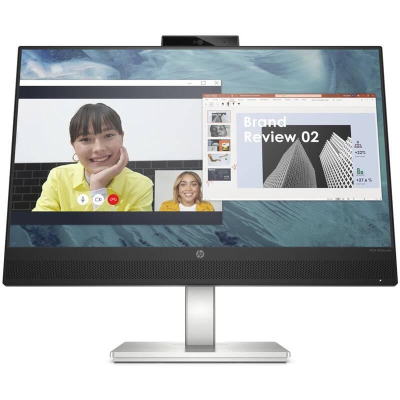Monitor HP M24 Webcam stříbrný