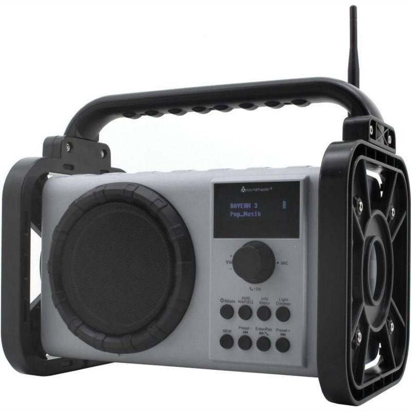 Stavební rádio Soundmaster DAB80 stříbrné